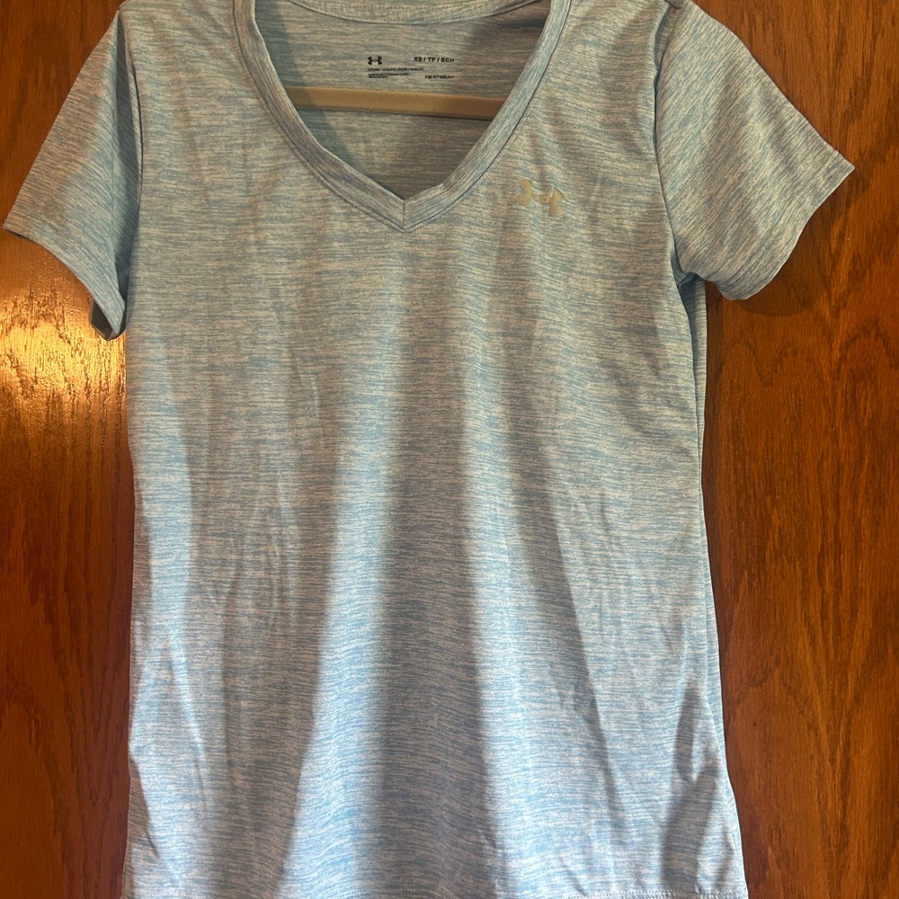 Under Armour Light Blue HeatGear Shirt